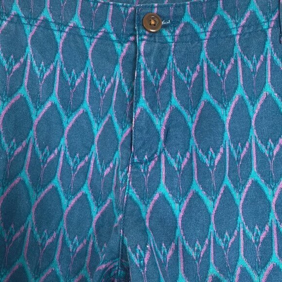 The North Face Maywood Shorts Linen Cotton Printed NWT‎ Women's Size 16 Long - Picture 3 of 12